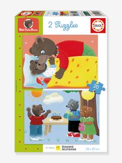 Spielzeug-2er-Set Kinder Puzzles KLEINER BRAUNBÄR EDUCA, 2x 20 Teile