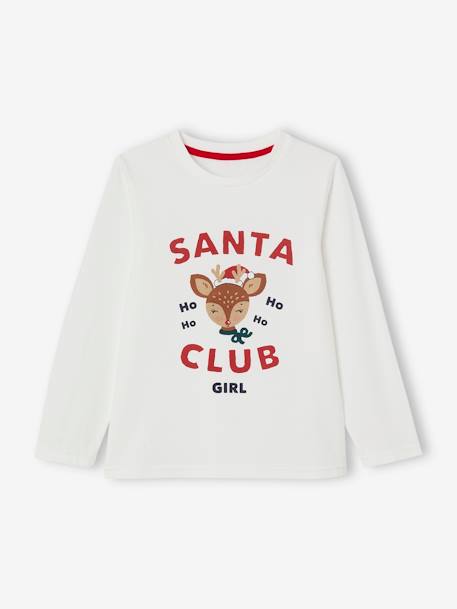 Mädchen Schlafanzug SANTA CLUB, Capsule Collection FAMILY Oeko-Tex wollweiß 2