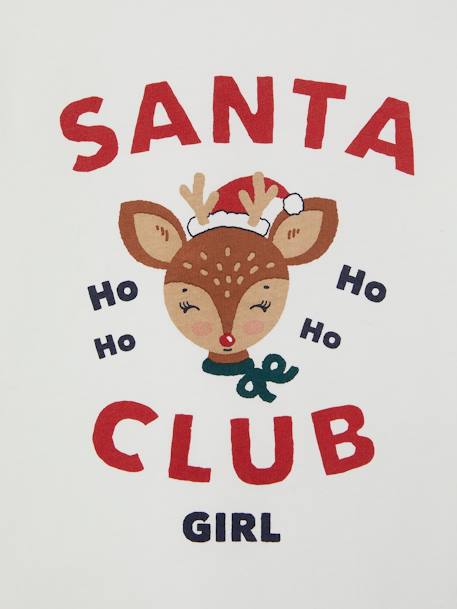 Mädchen Schlafanzug SANTA CLUB, Capsule Collection FAMILY Oeko-Tex wollweiß 5