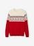 Weihnachtlicher Damen/Herren Jacquardpullover Capsule FAMILY Oeko-Tex marine+rot 6