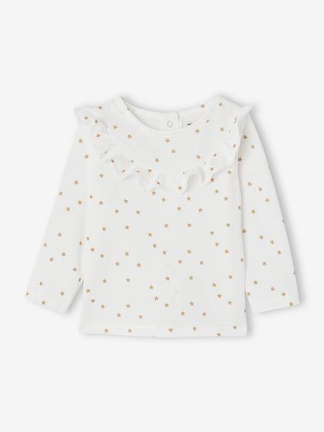 Mädchen Baby-Set: Shirt mit Sternen & Glanzrock gold 2