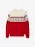 Weihnachtlicher Damen/Herren Jacquardpullover Capsule FAMILY Oeko-Tex marine+rot 7