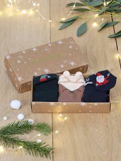 Babymode-Jungen Baby Weihnachts-Geschenkset: 3 Paar Socken Oeko-Tex