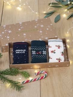 -3er-Pack Jungen Weihnachtssocken BASIC Oeko-Tex