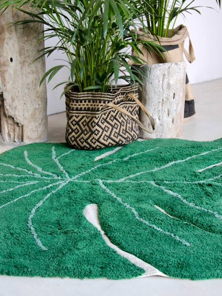 Kinderzimmer XL Teppich MONSTERA BLATT LORENA CANALS grün 2