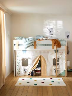 Kinderzimmer-Kindermöbel-Babybetten & Kinderbetten-Kinderbetten-Kinderzimmer Bettvorhang für Hochbett EVEREST, Ritterburg