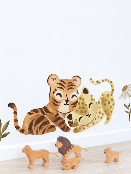 Großes Kinderzimmer Wandtattoo Leopard & Tiger FELIDAE LILIPINSO bronze 3