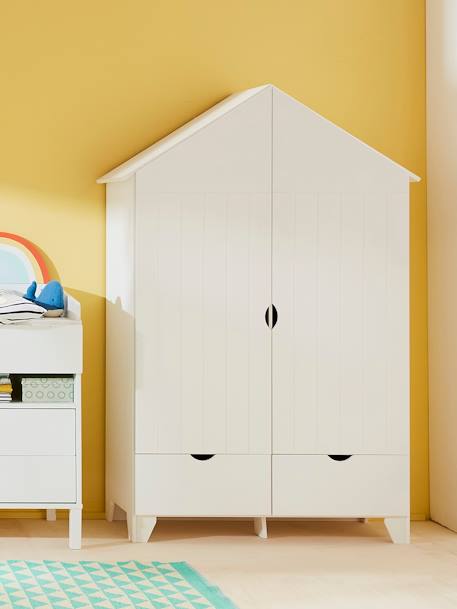 Kinderzimmer Kleiderschrank HOLIDAYS weiß 1