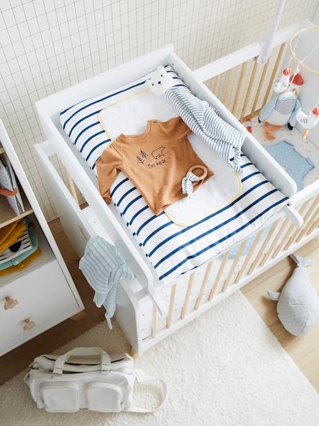 Wickelaufsatz für Babybetten weiß 5