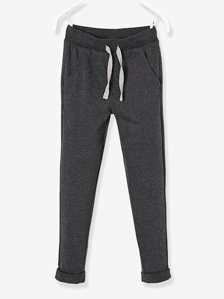 Sweat-Hose für Jungen BASIC Oeko-Tex, Bundweite verstellbar schwarz meliert 1