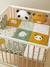 Baby Spieldecke/ Laufstalleinlage PANDAFREUNDE, Patchwork-Design Oeko-Tex mehrfarbig 4