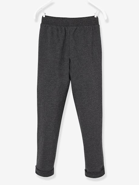 Sweat-Hose für Jungen BASIC Oeko-Tex, Bundweite verstellbar schwarz meliert 2