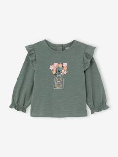 -Mädchen Baby Volant-Shirt Oeko-Tex