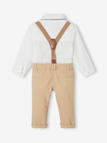 Festliches Baby-Outfit, 4 Teile beige 6