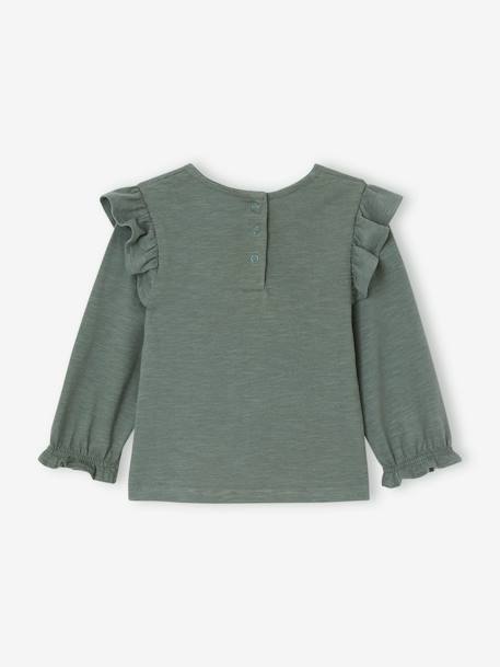 Mädchen Baby Volant-Shirt Oeko-Tex grün 5