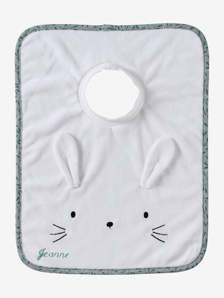 Großes Baby Lätzchen, personalisierbar braun/affe+braun/bär+grün/drache+rosa/lovely leo+senfgelb/tiger+weiß/hase 27