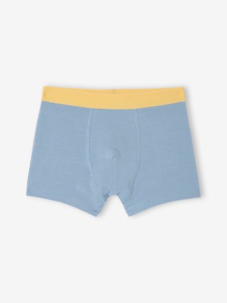 Bio-Kollektion: 5er-Pack Jungen Stretch-Boxershorts himmelblau 4