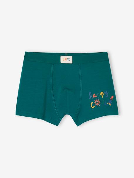 Bio-Kollektion: 5er-Pack Jungen Stretch-Boxershorts COOL königsblau 3