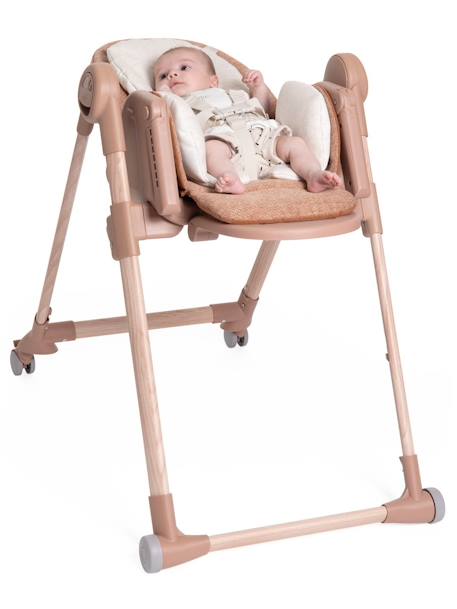 Baby Hochstuhl Polly Armonia CHICCO anthrazit+braun+grau+terrakotta 31