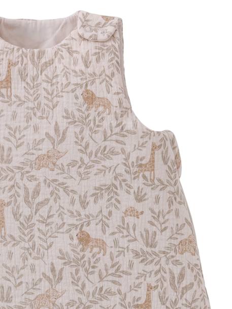 Ärmelloser Baby Schlafsack BABYLON, personalisierbar Oeko-Tex beige bedruckt 6