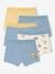 Bio-Kollektion: 5er-Pack Jungen Stretch-Boxershorts himmelblau 1