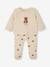 Baby-Set mit Teddyprint: Wickeljacke & Hose beige meliert 1