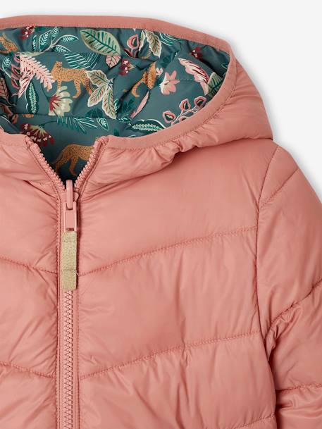 Leichte Mädchen Wende-Steppjacke mit Recycling-Polyester aprikose pudrig+marine+smaragdgrün 17