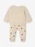 Baby-Set mit Teddyprint: Wickeljacke & Hose beige meliert 4