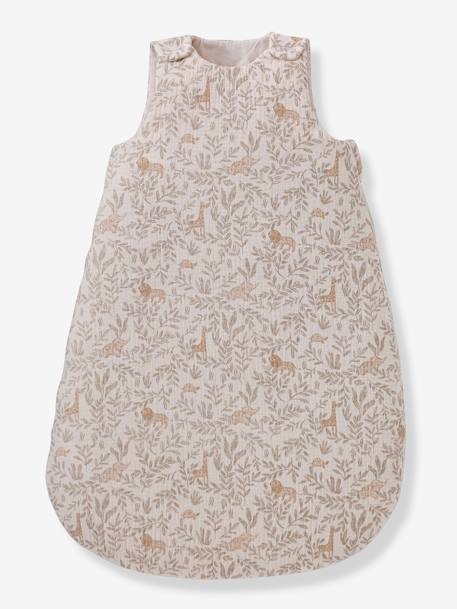 Ärmelloser Baby Schlafsack BABYLON, personalisierbar Oeko-Tex beige bedruckt 4