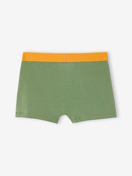 Bio-Kollektion: 5er-Pack Jungen Stretch-Boxershorts Dschungel grün 7