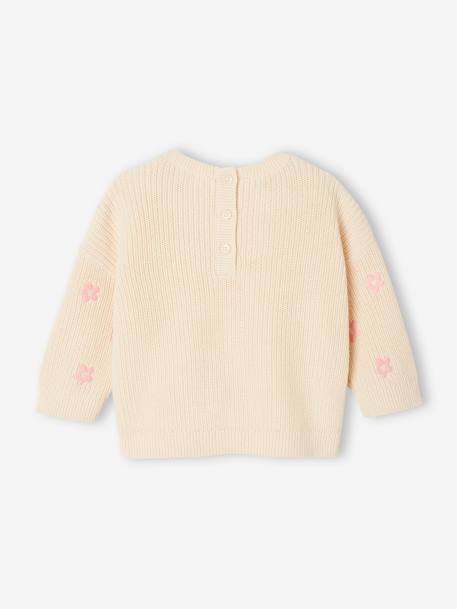 Bestickter Baby Pullover Oeko-Tex vanille 2