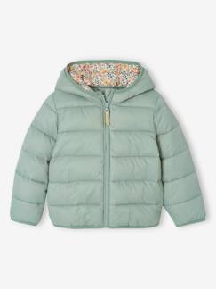 -Mädchen Light-Steppjacke mit Kapuze, Recycling-Polyester