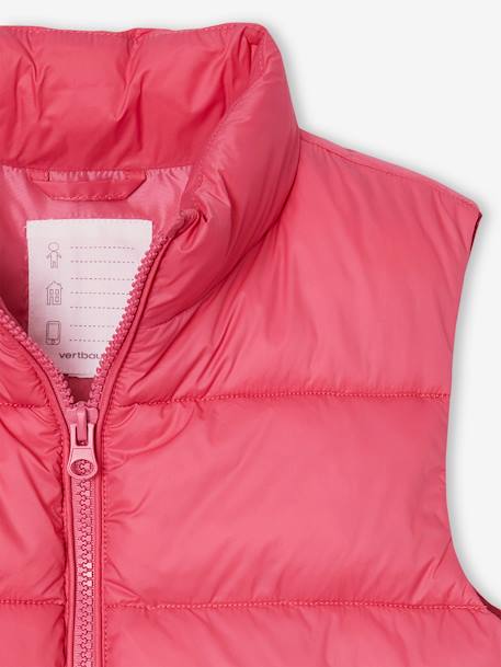 Mädchen Light-Steppweste mit Recycling-Polyester rosa+salbeigrün 5