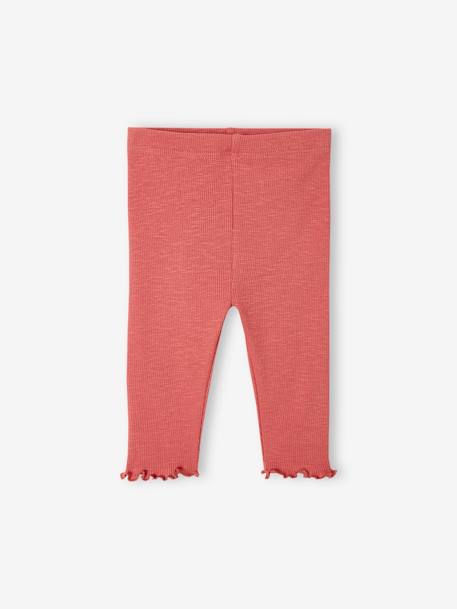 Baby-Set: Sweatshirt & Leggings OEKO-TEX® fuchsia+karamell+wollweiß 15