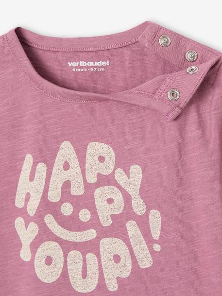 Bio-Kollektion: Baby T-Shirt HAPPY YOUPI violett 3