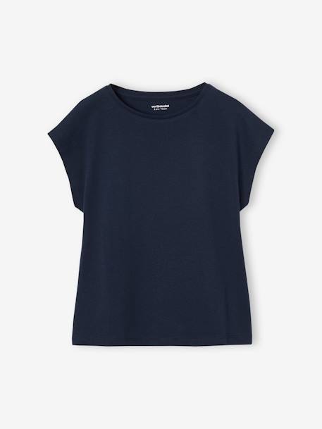 3er-Pack Mädchen T-Shirts BASIC OEKO-TEX® graublau+marine 10