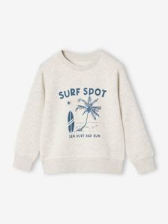 -Jungen Sweatshirt BASIC mit Print und Recycling-Polyester