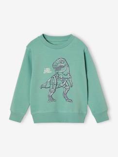 -Jungen Sweatshirt BASIC mit Print und Recycling-Polyester