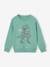 Jungen Sweatshirt BASIC mit Print und Recycling-Polyester aqua+blau+weiß meliert 1