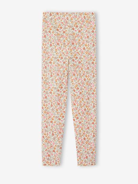 Gerippte Mädchen Leggings OEKO-TEX® altrosa+blau weiße tupfen+indigo-blau+marine+pudrig rosa 17