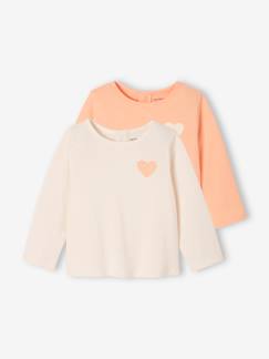 Babymode-Shirts & Rollkragenpullover-2er-Pack Baby Shirts mit Druckknöpfen BASIC Oeko-Tex