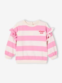 -Mädchen Baby Sweatshirt mit Schriftzug und Recycling-Polyester