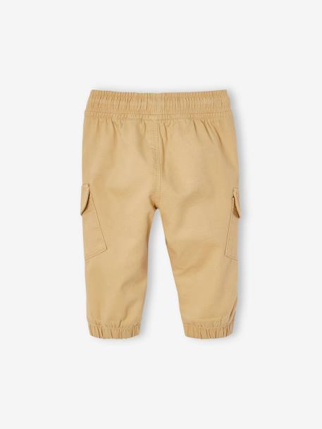 Baby Cargohose OEKO-TEX® blau+cappuccino+khaki 7