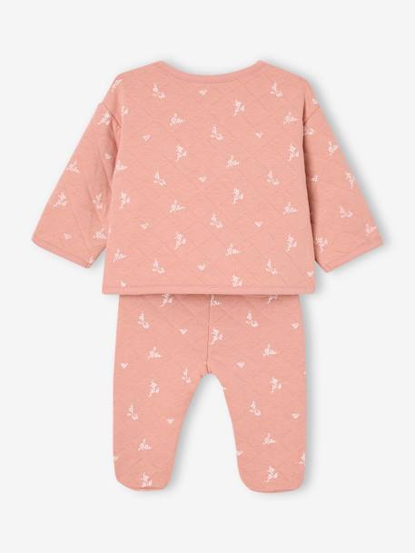 Baby-Set: Wickeljacke & Hose Oeko-Tex rosa 4