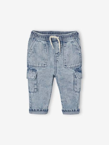 Baby Cargojeans mit Dehnbund double stone 1