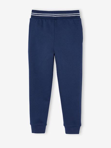 Jungen Jogginghose mit Recycling-Polyester grau meliert+marine 6