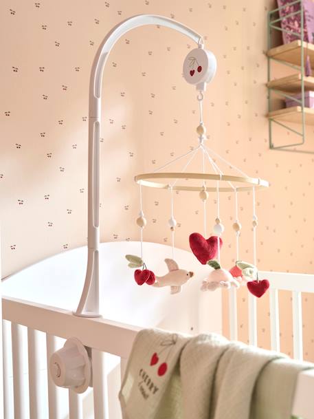 Baby Musikmobile CHERRY rosa 1