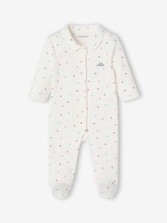 Babymode-Strampler & Schlafanzüge-Bio-Kollektion: Baby-Set für Neugeborene mit Herzen, 3 Teile, personalisierbar