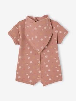 Babymode-Jumpsuits & Latzhosen-Baby-Set: Overall & Halstuch aus Waffelpikee Oeko-Tex