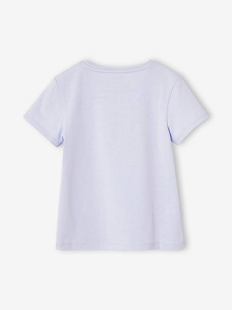 Mädchen T-Shirt mit Print BASIC OEKO-TEX® graublau+himmelblau+koralle 5